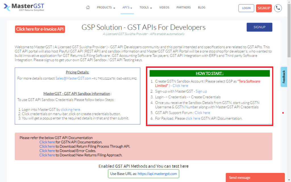 How to create sandbox credentials with MasterGST - MasterGST